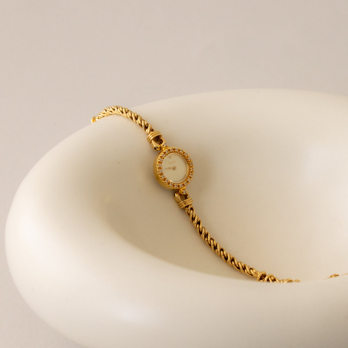 Vintage Dana Pave Rope Gold Watch