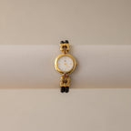 Vintage LV Midnight Beaded Gold Watch