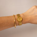 Vintage Elgin Swiss Round Shimmer Gold Watch
