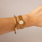 Vintage Seiko Pearl Pave Gold Watch