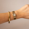 Rare Vintage Vendome Square Multi Strap Gold Watch