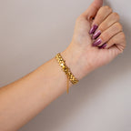 Vintage Rolens Oval Pave Gold Watch