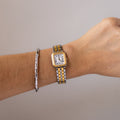 Vintage Seiko Creo Square Two Tone Watch