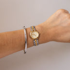 Vintage Seiko Champagne Dial Two Tone Watch