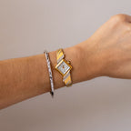 Vintage Valentino Moradei Pearl Diamond Two Tone Watch