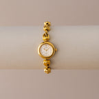 Vintage Seiko Round Teardrop Brushed Gold Watch