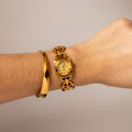 Vintage Gucci Swiss Horsebit Link Gold Watch