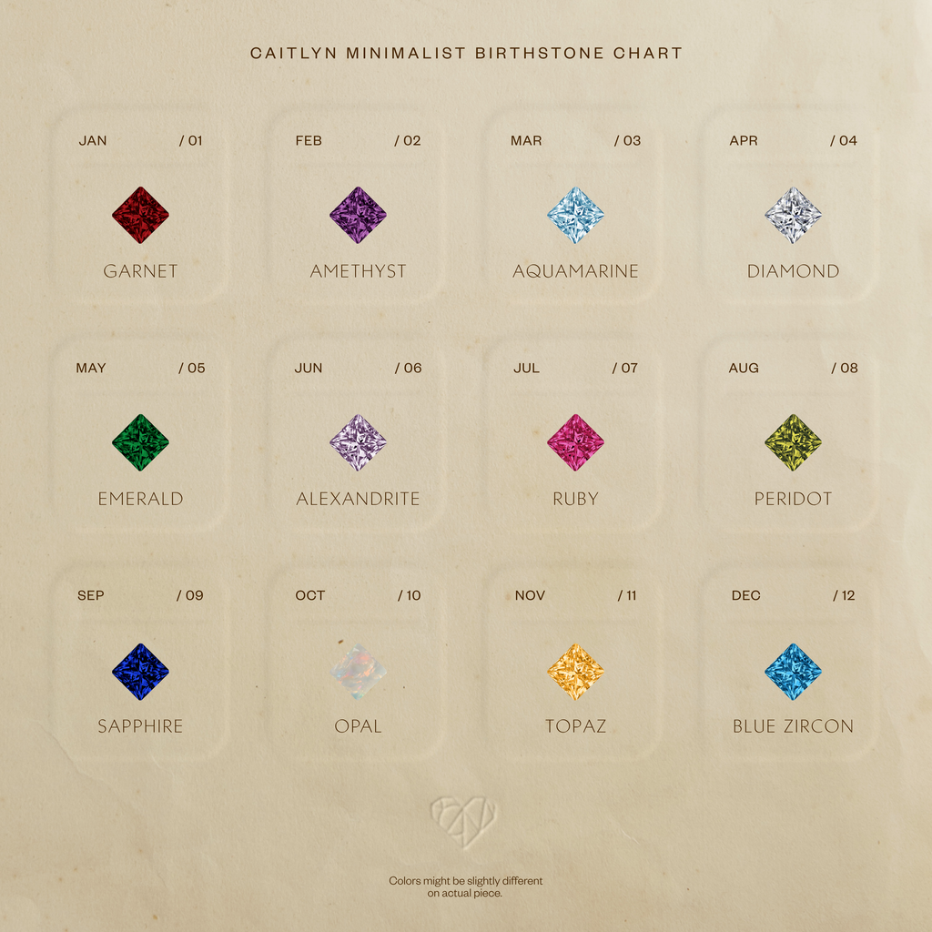 Athena Birthstone Huggies