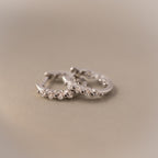 Mini Diamond Beaded Huggies