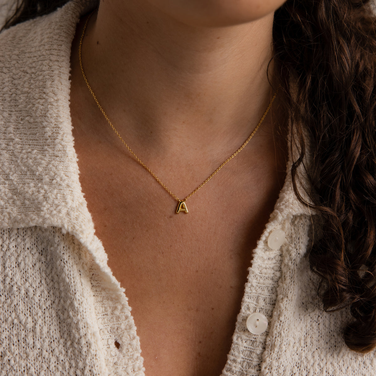 Bubble Letter Jewelry Set