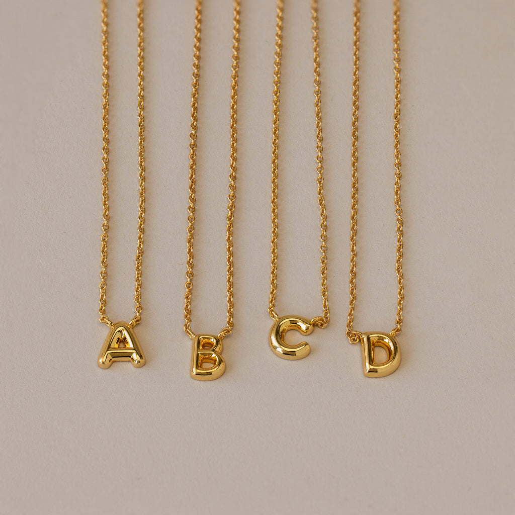Bubble Letter Jewelry Set