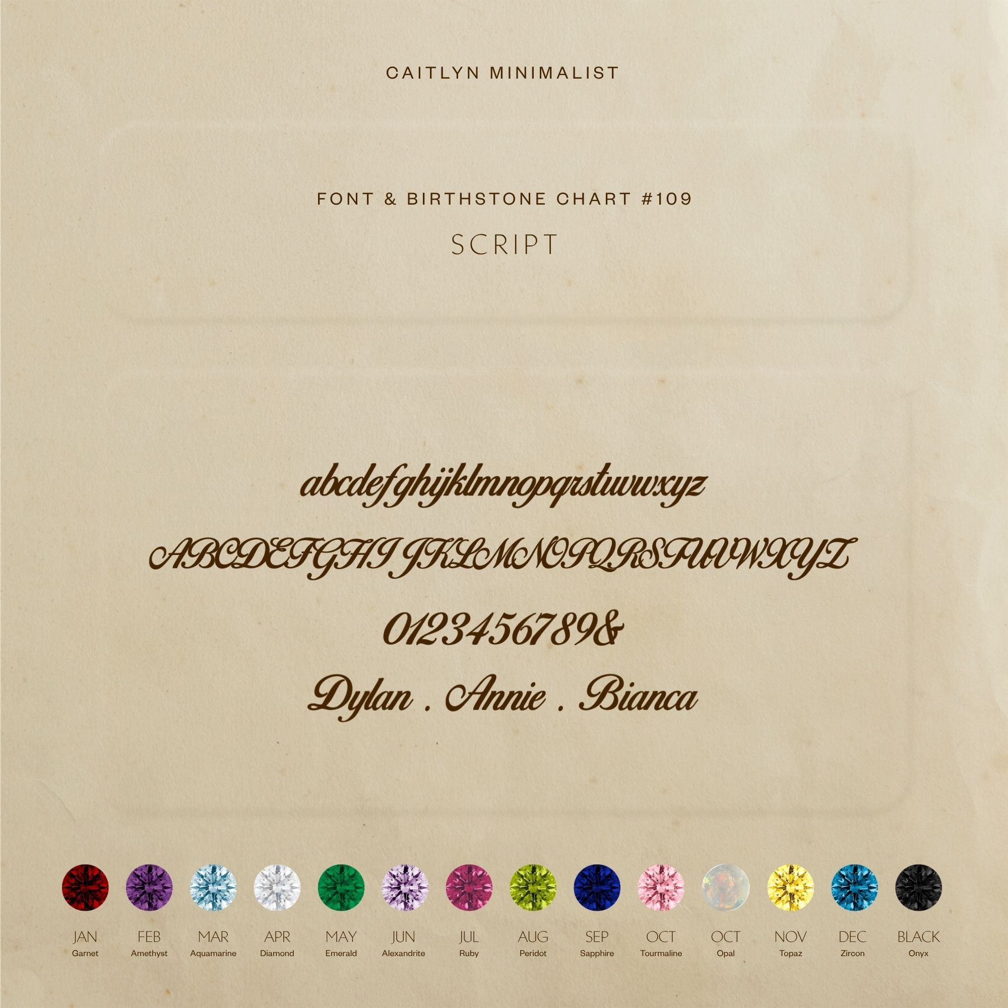 Collier élégant avec pierre de naissance