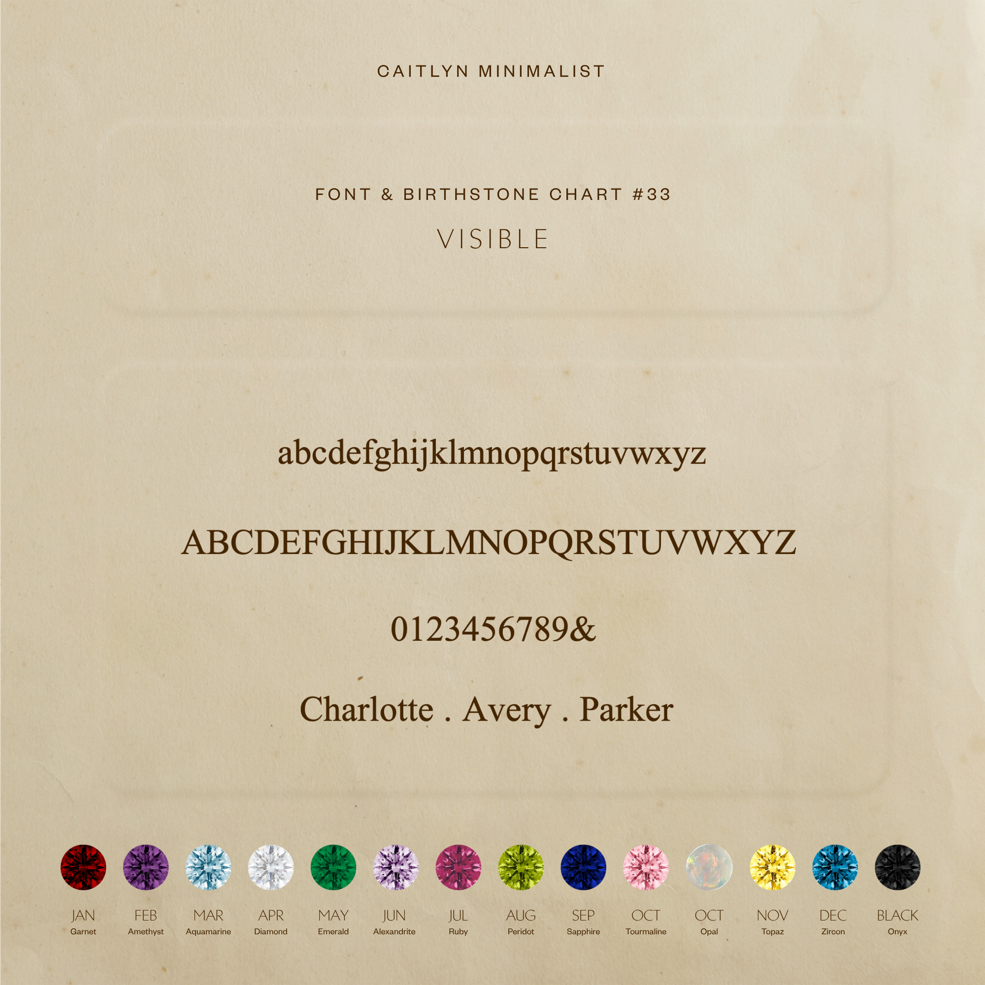 Mini Birthstone Tag Necklace