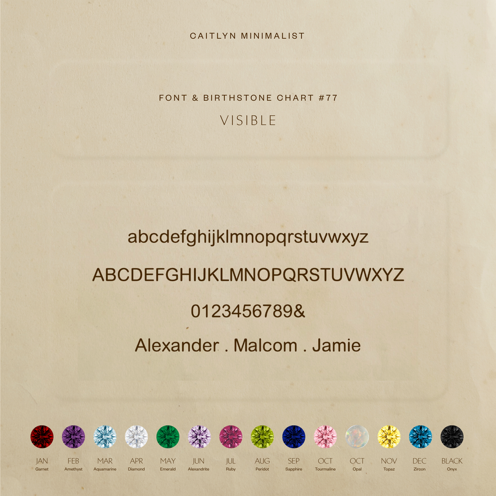 Alice Letter Birthstone Necklace