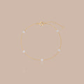 Solid Gold Pressure-Set Lab-Grown Diamond Station Bracelet