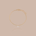 Solid Gold Lab-Grown Diamond Charm Bracelet