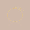 Solid Gold Lab-Grown Diamond Station Bracelet