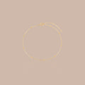 Solid Gold Minimal Dot Chain Bracelet