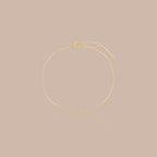 Solid Gold Minimal Dot Chain Bracelet