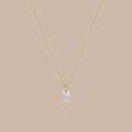 Solid Gold Heart Lab-Grown Diamond Pendant Necklace