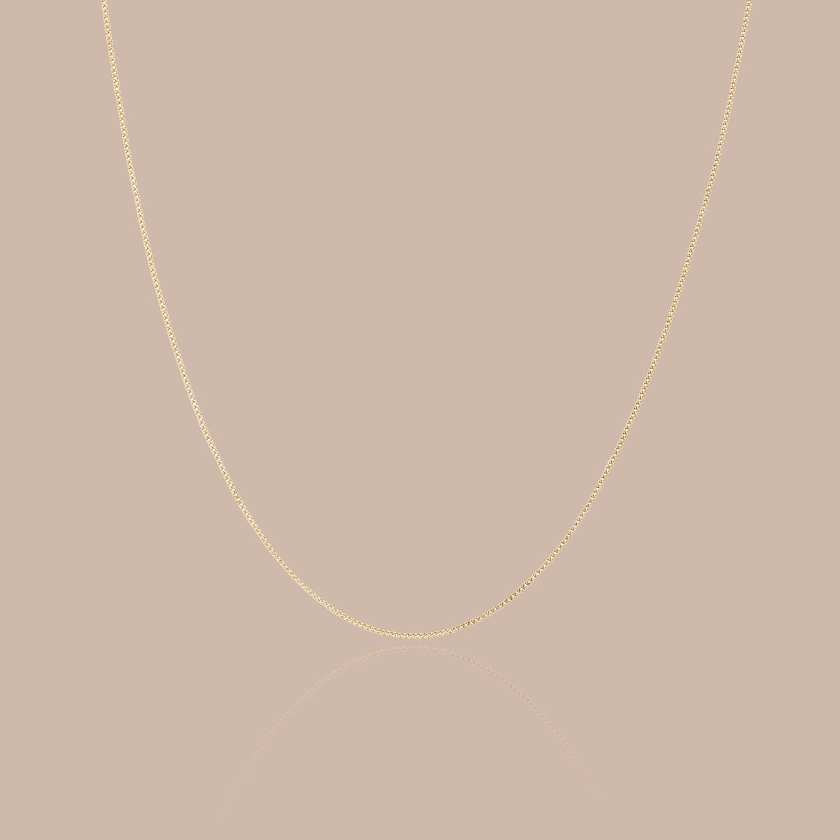 Solid Gold Modern Fine Cable Necklace