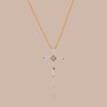 Marquise Opal Cross Necklace