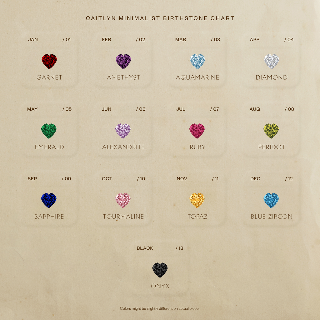Heart Birthstone Necklace
