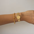 Vintage Raymond Weil Swiss Pave Gold Watch