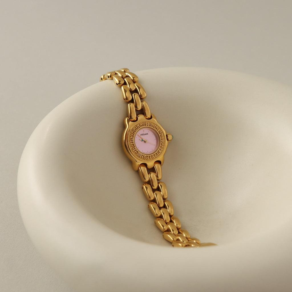 Vintage Presage Blush Gold Watch