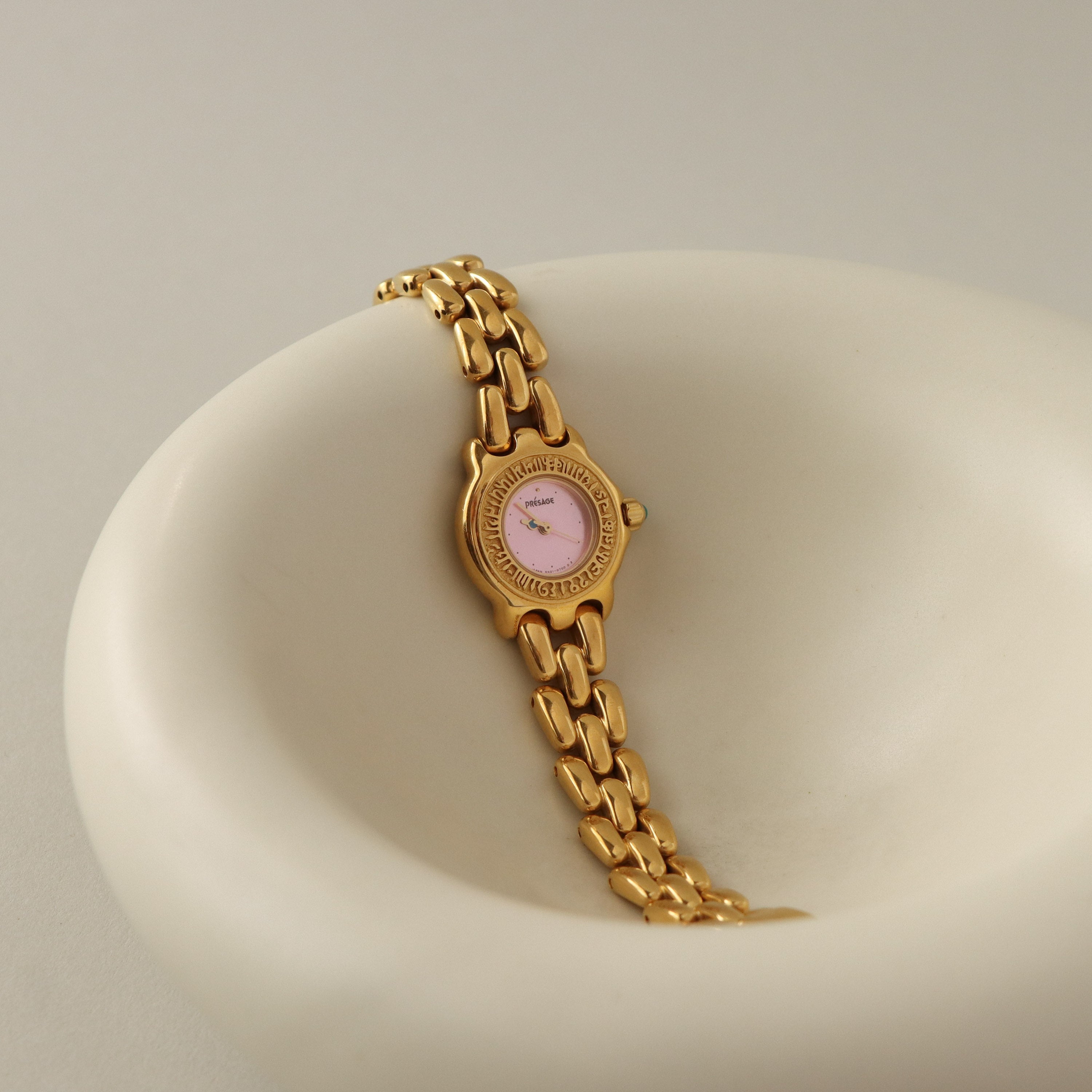 Vintage Presage Blush Gold Watch