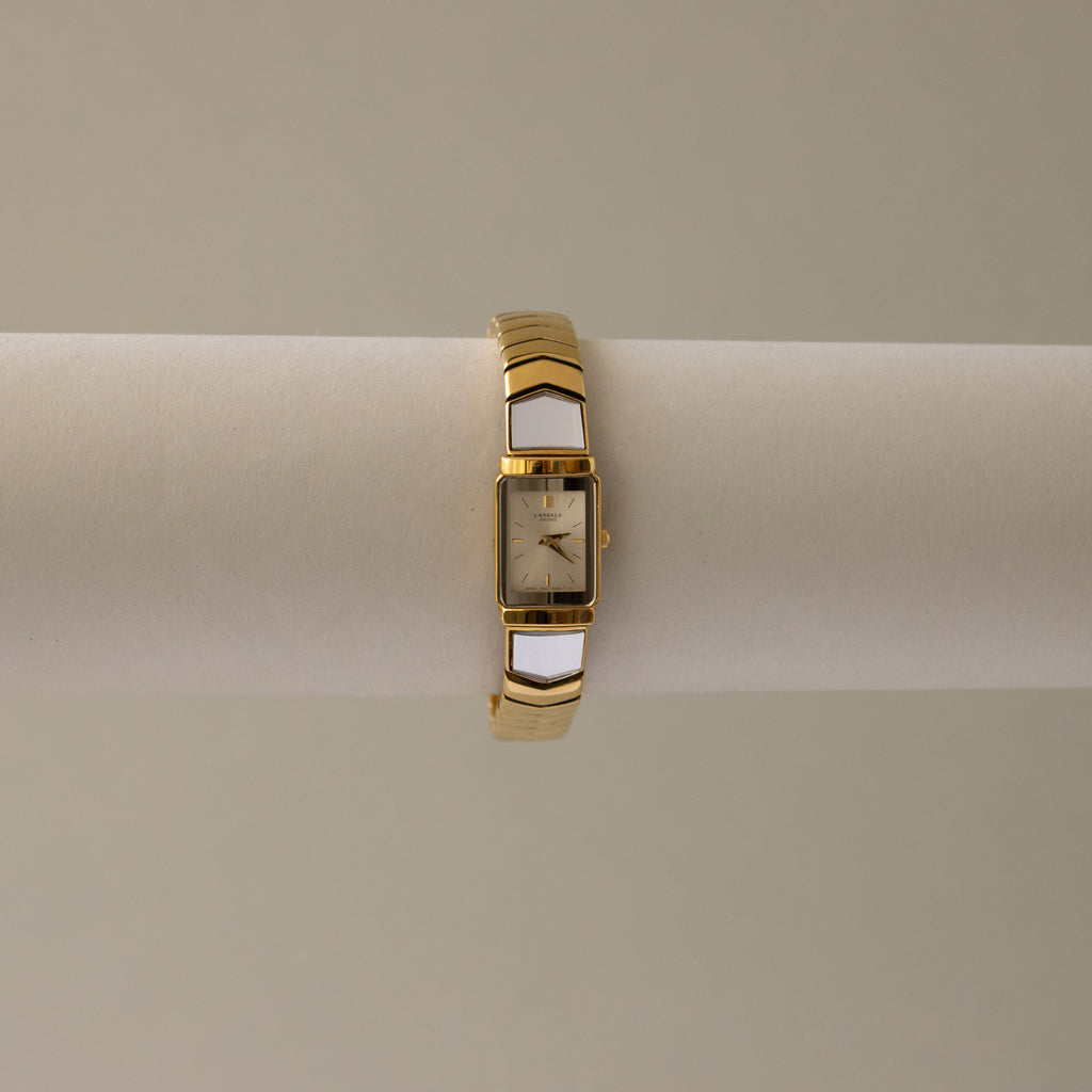 Vintage Seiko Mirror Link Two Tone Watch