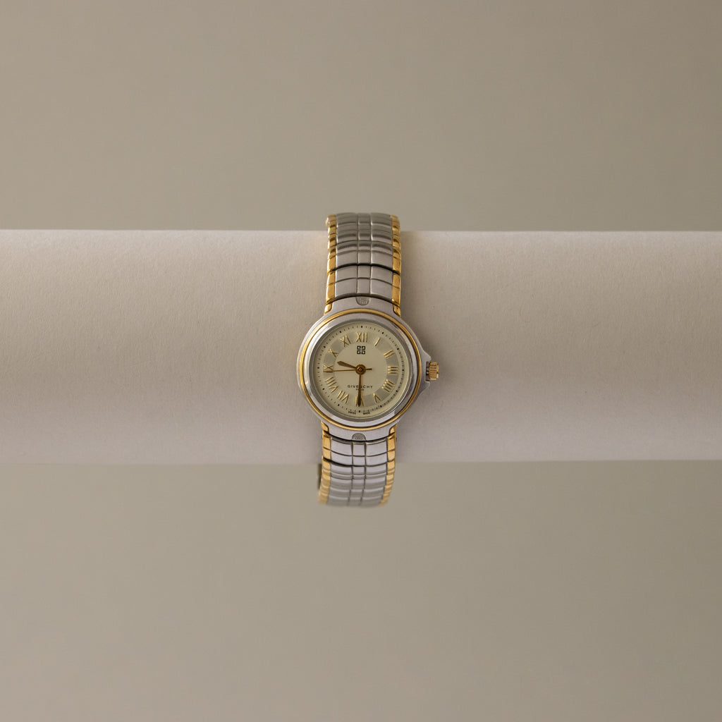 Vintage Givenchy Swiss Roman Two Tone Watch
