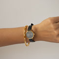 Vintage YSL Midnight Octagonal Gold Watch