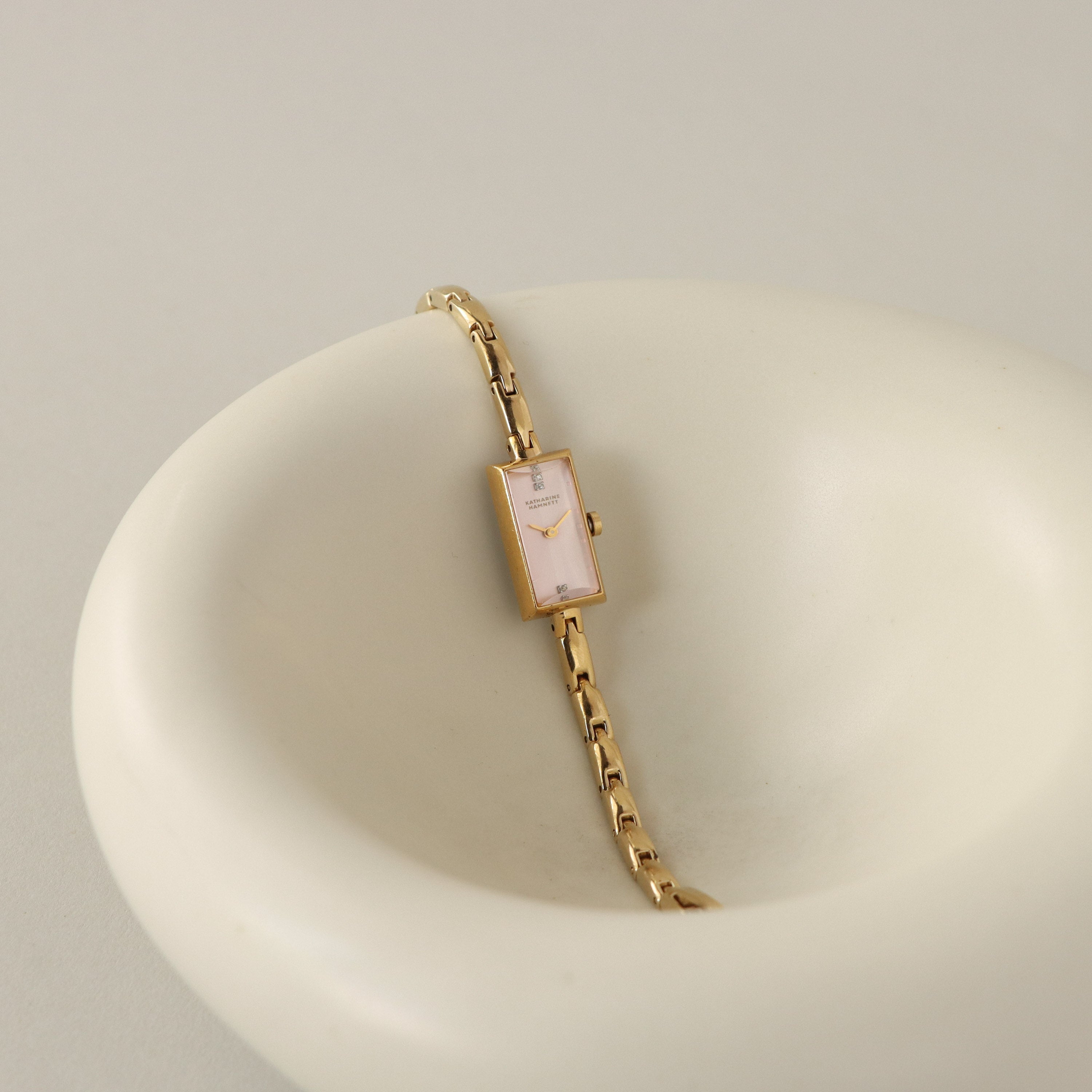 Vintage Katherine Hamnett Blush Gold Watch