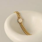 Vintage Christian Aujard Pave Gold Watch