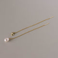 Shell & Pearl Threader Earrings