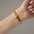 Vintage Nina Ricci Diamond Pearl Gold Watch