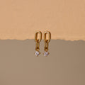 Dangling Diamond Link Studs