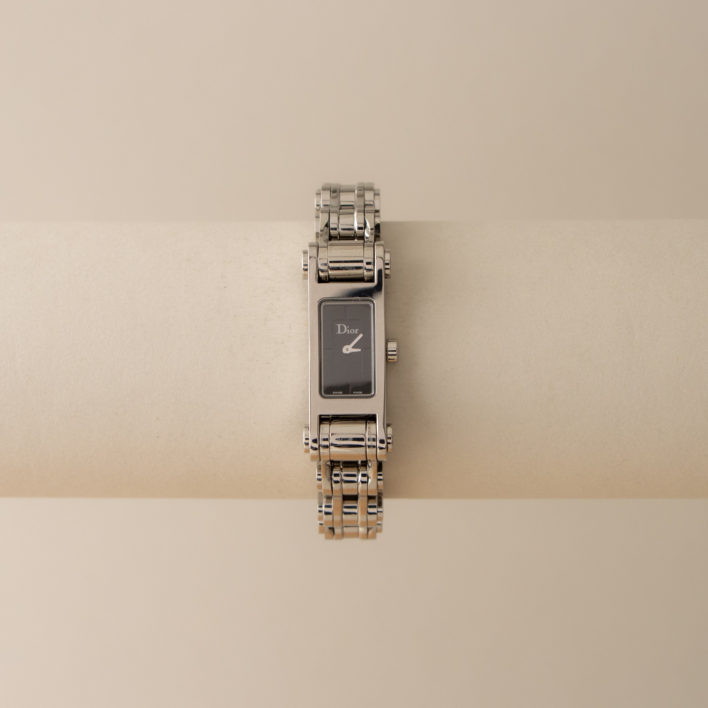 Vintage Christian Dior Swiss 66 Silver Watch