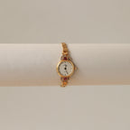 Vintage Christian Bernard Ruby Gold Watch