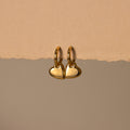 Heart Drop Charm Huggies