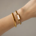 Vintage Katharine Hamnett Rectangular Gold Watch