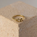 Astral Moonstone Diamond Ring