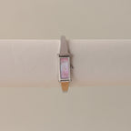 Vintage Gucci Swiss Blush Cuff Silver Watch