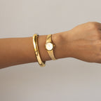 Vintage Citizen Octagonal Brushed Gold Watch
