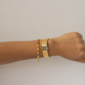 Vintage Gres Midnight Quilted Gold Watch
