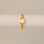 Vintage Citizen Orange Link Gold Watch