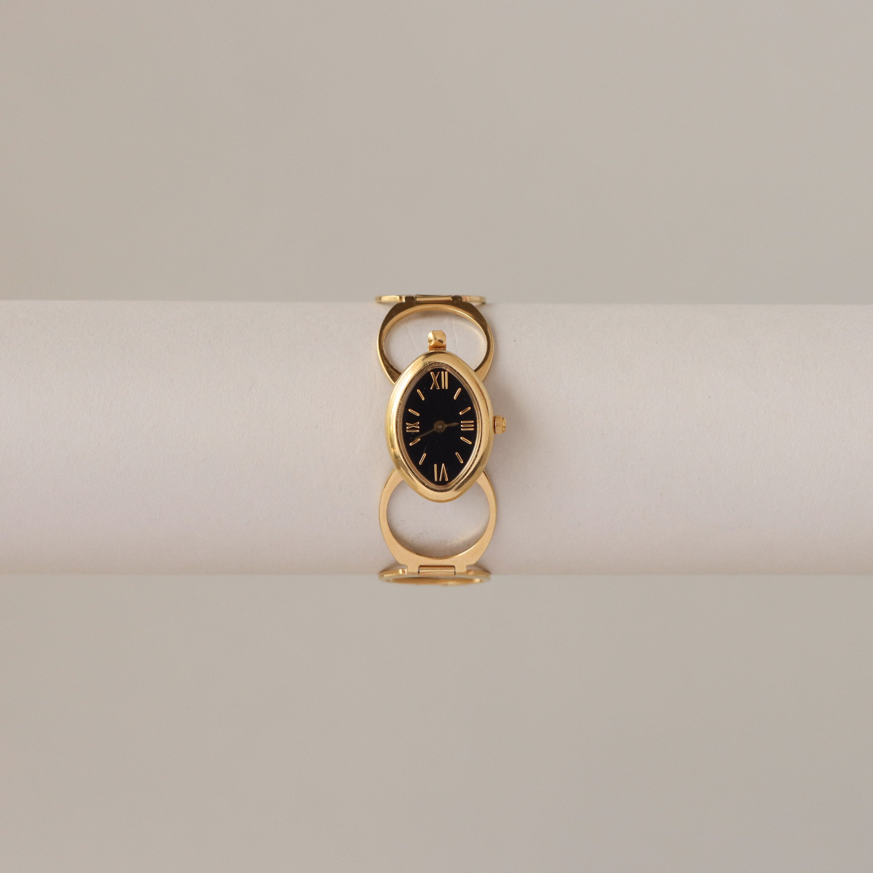 Vintage Midnight Convertible Gold Ring & Watch