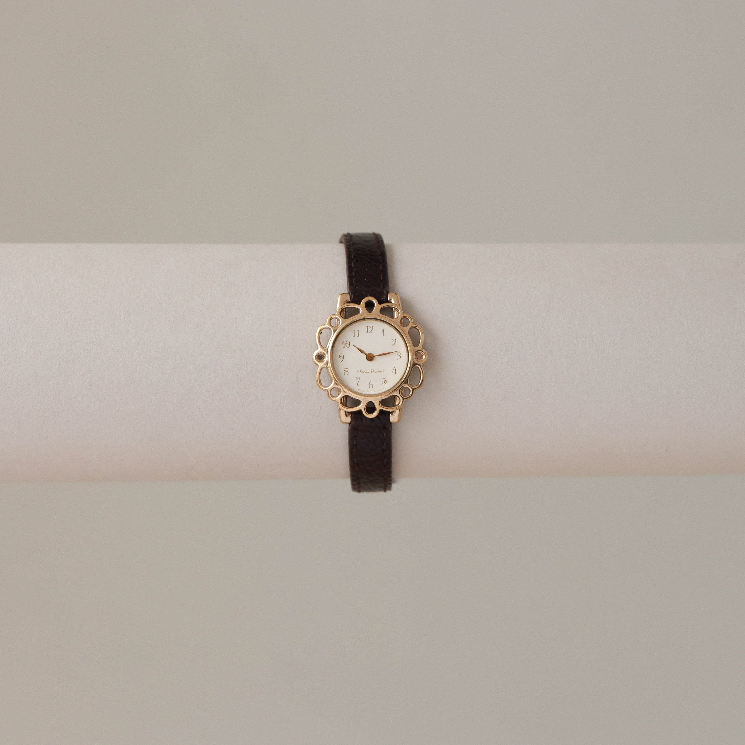 Vintage Chantal Thomass Floral Gold Watch