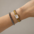 Vintage Seiko Oval Two Tone Watch